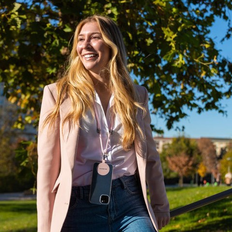 Case & Me Simply Lace - Laccio universale per smartphone con placchetta