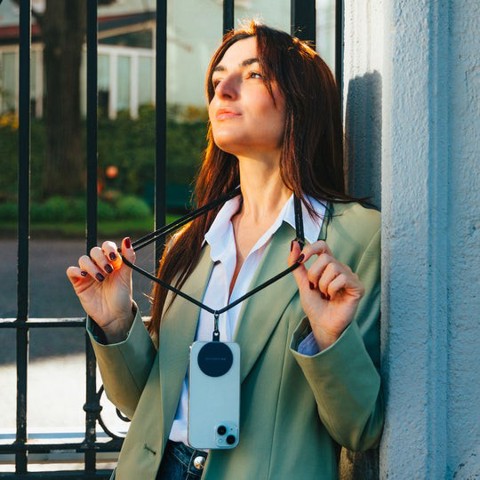 Case & Me Simply Lace - Laccio universale per smartphone con placchetta