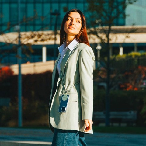 Case & Me Simply Lace - Laccio universale per smartphone con placchetta