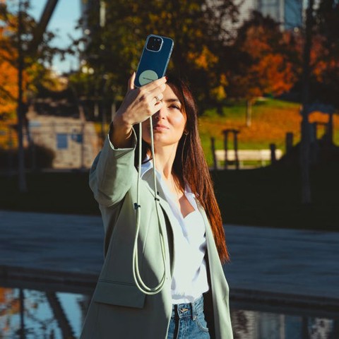 Case & Me Simply Lace - Laccio universale per smartphone con placchetta