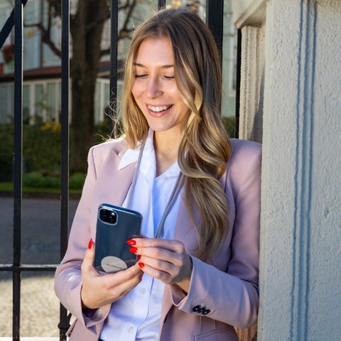 Case & Me Simply Lace - Laccio universale per smartphone con placchetta