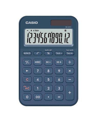 Casio MS-20YC calcolatrice Desktop Calcolatrice di base Blu marino