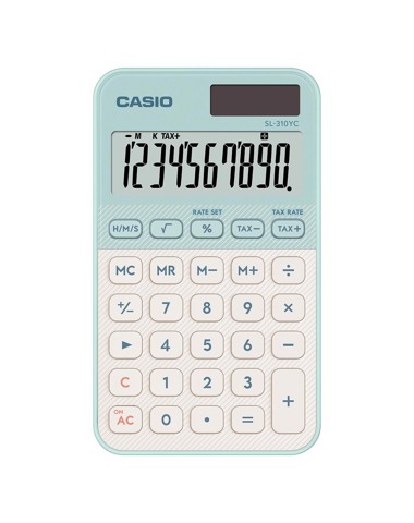 Casio SL-310YC calcolatrice Tasca Calcolatrice di base Verde chiaro