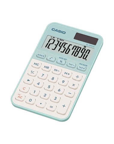 Casio SL-310YC calcolatrice Tasca Calcolatrice di base Verde chiaro