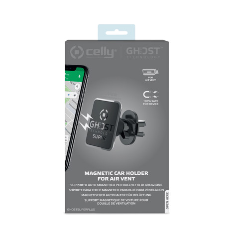 Celly Ghost Super Plus Supporto passivo Telefono cellulare/smartphone Nero