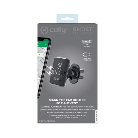 Celly Ghost Super Plus Supporto passivo Telefono cellulare/smartphone Nero