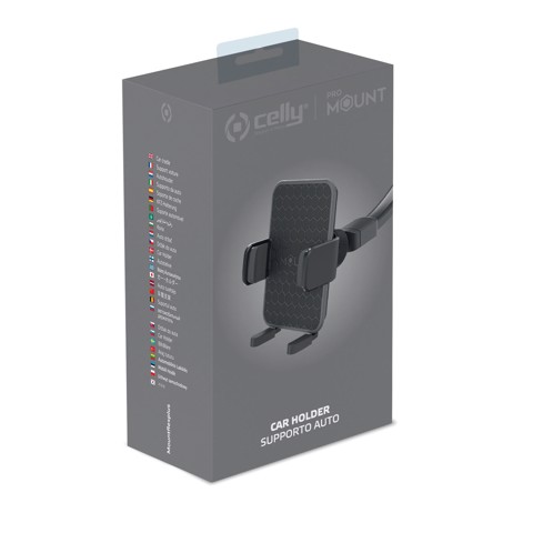 Celly MOUNTFLEXPLUSBK supporto per personal communication Supporto passivo Telefono cellulare/smartphone Nero