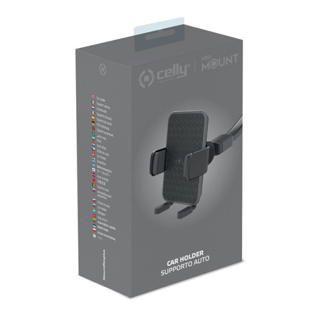 Celly MOUNTFLEXPLUSBK supporto per personal communication Supporto passivo Telefono cellulare/smartphone Nero