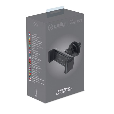 Celly MOUNTVENTBK supporto per personal communication Supporto passivo Telefono cellulare/smartphone Nero