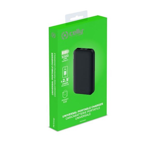 Celly PBE5000 Ioni di Litio 5000 mAh Nero