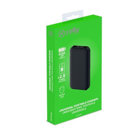 Celly PBE5000 Ioni di Litio 5000 mAh Nero