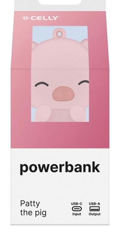 Celly PBPIG batteria portatile Polimeri di litio (LiPo) 2600 mAh Rosa