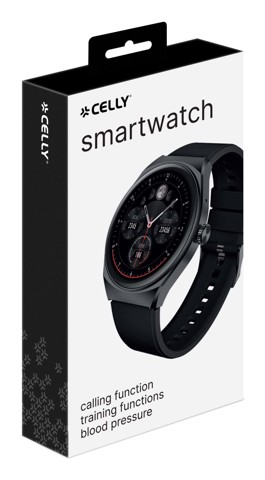 Celly TRAINERHALOBK smartwatch e orologio sportivo 3,51 cm (1.38") Digitale 240 x 240 Pixel Nero GPS (satellitare)