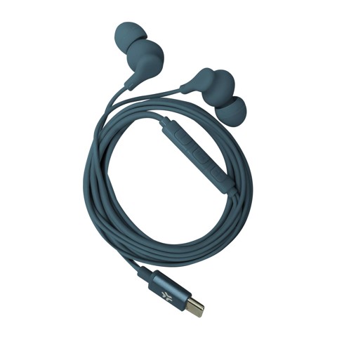 Celly UP1600TYPECBL cuffia e auricolare Cablato In-ear Musica e Chiamate USB tipo-C Blu
