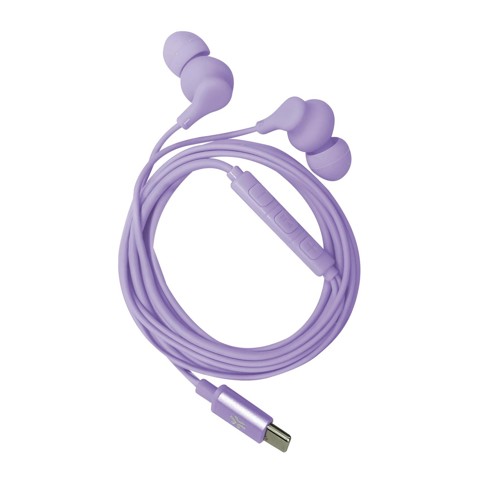Celly UP1600TYPECVL cuffia e auricolare Cablato In-ear Musica e Chiamate USB tipo-C Viola