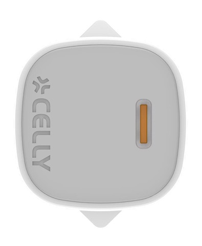 Celly UPTC1USBC20WCTL Caricabatterie per dispositivi mobili Fotocamera, Microfono, Smartphone, Orologio intelligente, Tablet, Telefono Bianco USB Interno