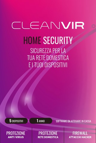 CleanVir Internet Home Security - Antivirus Windows+Android - 5 devices 1 year