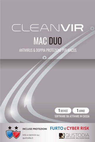 CleanVir Mac Duo Antivirus & Doppia Polizza Per Macos