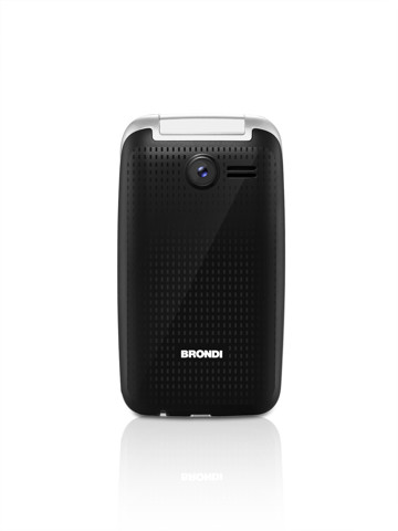 Brondi Contender 7,62 cm (3") Nero Telefono per anziani