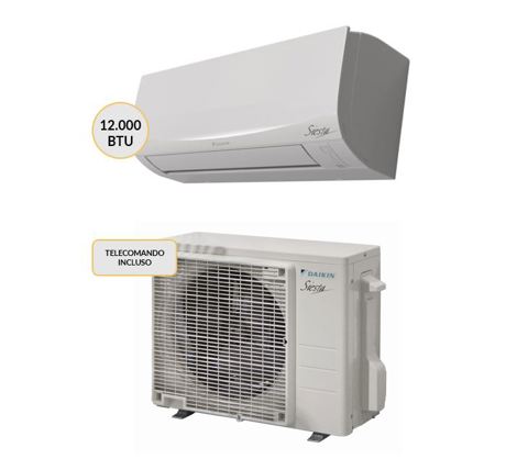 Daikin Condizionatore MONO split Inverter 12000 btu Wi-Fi ARXF35E + ATXF35E Climatizzatore Fisso