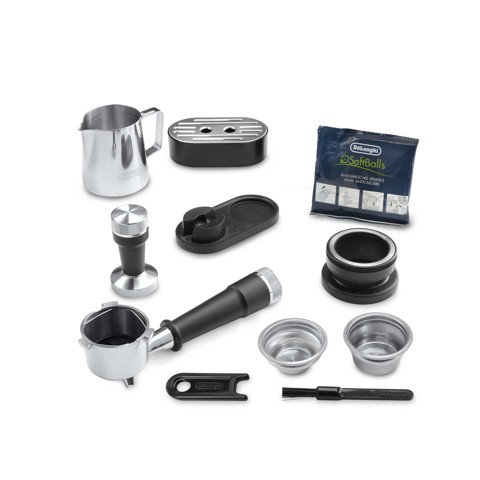 De’Longhi Dedica Arte La Specialista Arte - Macchina per Caffè in chicchi Manuale, Montalatte manuale, 1400W, Metal Black (EC9155.MB)