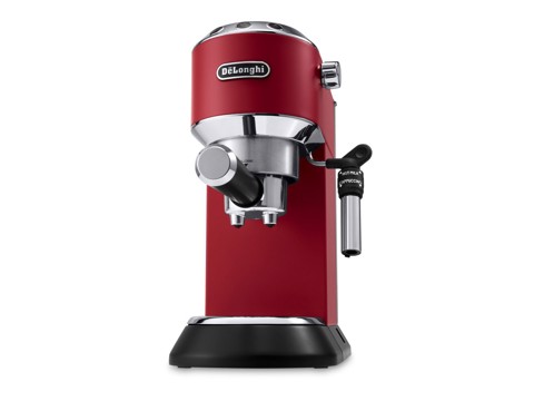 De’Longhi Dedica Style Dedica EC685.R Macchina da Caffè Manuale Espresso e Cappuccino, Compatibile con Polvere o Cialde E.S.E., Spegnimento Automatico, Serbatoio Estraibile 1.1L, 1450W, 15bar, Rosso