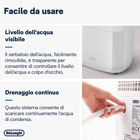 De’Longhi Deumidificatore 25L/24h