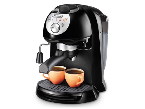 De’Longhi EC201CD.B - Macchina da Caffè Manuale Espresso e Cappuccino, Polvere e Cialde E.S.E., 1L, 1100W, Nero