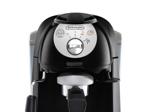 De’Longhi EC201CD.B - Macchina da Caffè Manuale Espresso e Cappuccino, Polvere e Cialde E.S.E., 1L, 1100W, Nero