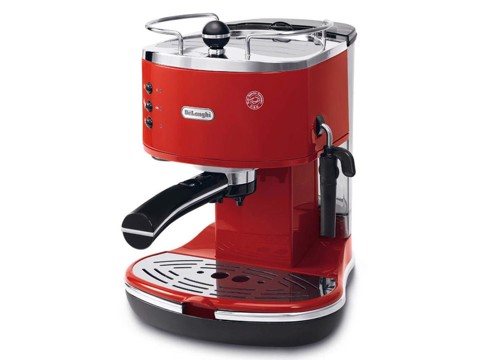 De’Longhi ICONA - Macchina da Caffè Manuale Espresso e Cappuccino, Polvere e Cialde ESE, 1.4L, 1100W, Rosso (ECO311.R)