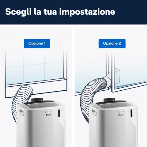 De’Longhi Pinguino - Climatizzatore portatile monoblocco, Bianco (PACEM82)