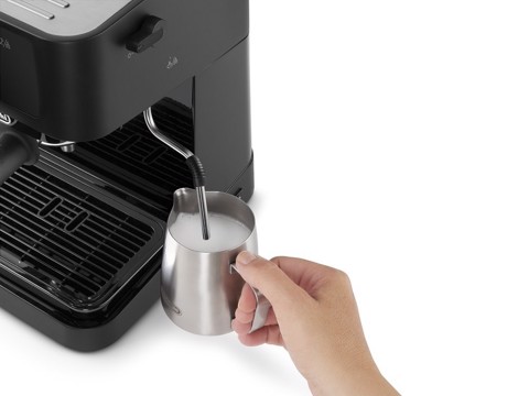 De’Longhi STILOSA - Macchina da Caffè Manuale Espresso e Cappuccino, Polvere e Cialde ESE, 1L, 1100W, Nero (EC235.BK)