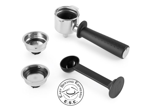 De’Longhi STILOSA - Macchina da Caffè Manuale Espresso e Cappuccino, Polvere e Cialde ESE, 1L, 1100W, Nero (EC235.BK)