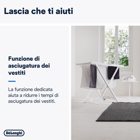 De’Longhi Tasciugo AriaDry - Deumidificatore, Capacità deumidificazione 10l/24h, Serbatoio 2,1L, Bianco (DEX210SF)