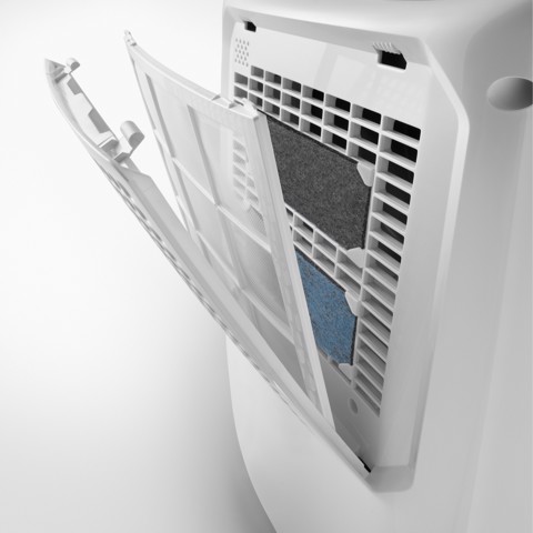 De’Longhi Tasciugo AriaDry - Deumidificatore, Capacità deumidificazione 14l/24h, Serbatoio 2,1L, Bianco (DEXD214RF)