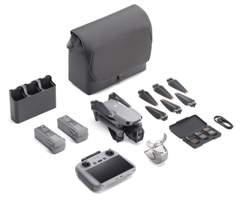 DJI Air 3s Fly More Combo 4 rotori Quadrirotore 50 MP 3840 x 2160 Pixel 4276 mAh Grigio