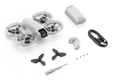 DJI Neo 4 rotori Quadrirotore 12 MP 3840 x 2880 Pixel 1435 mAh Nero, Bianco
