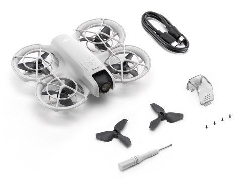 DJI Neo 4 rotori Quadrirotore 12 MP 3840 x 2880 Pixel 1435 mAh Nero, Bianco