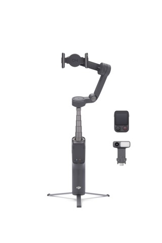 DJI Osmo Mobile 8P Advanced Tracking Combo Stabilizzatore per fotocamera per smartphone Nero