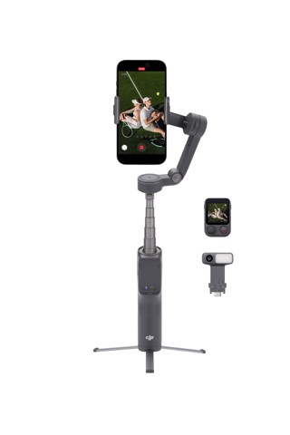 DJI Osmo Mobile 8P Advanced Tracking Combo Stabilizzatore per fotocamera per smartphone Nero