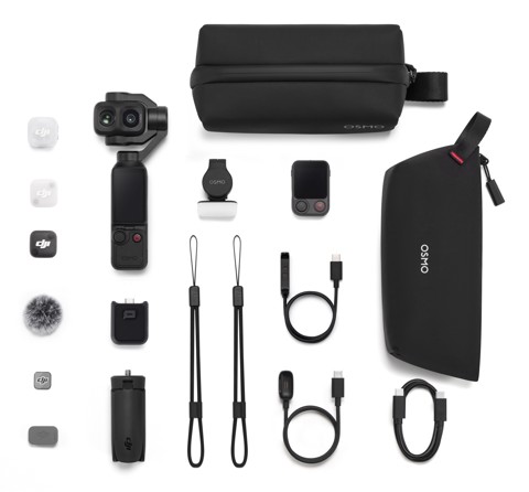 DJI Osmo Pocket 4P fotocamera a sospensione cardanica 4K Ultra HD 37 MP Wi-Fi Nero