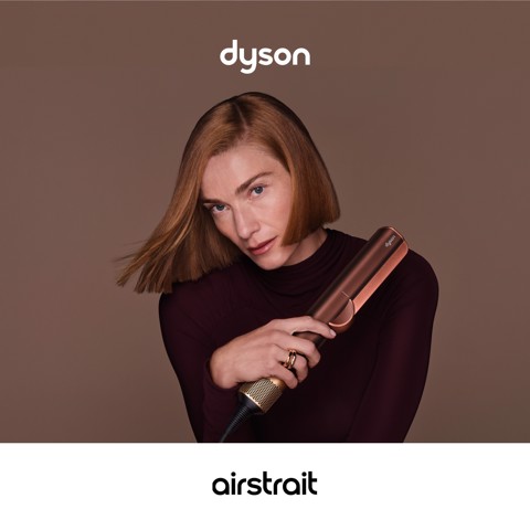 Dyson Airstrait Piastra per capelli Airflow Rame, Susina 1600 W