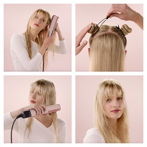 Dyson Airstrait Piastra per capelli Airflow Rame, Susina 1600 W