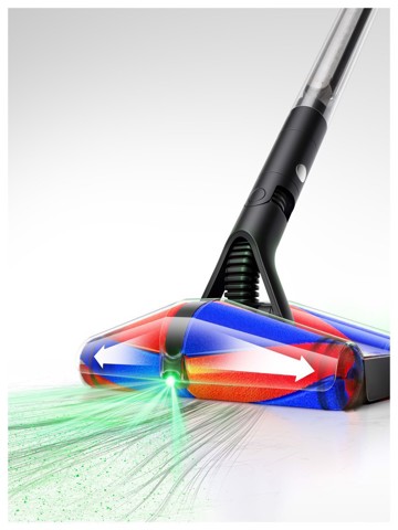 Dyson PencilVac Fluffycones Aspirapolvere elettrica Batteria Secco Senza sacchetto 0,8 L Nero, Grigio