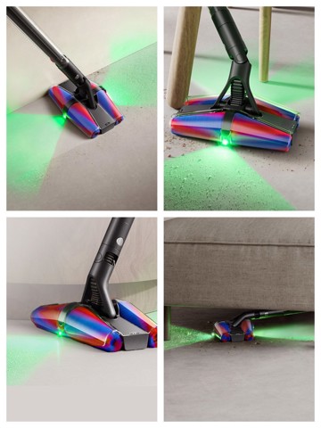 Dyson PencilVac Fluffycones Aspirapolvere elettrica Batteria Secco Senza sacchetto 0,8 L Nero, Grigio