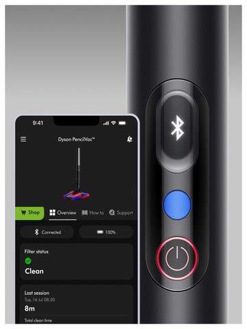 Dyson PencilVac Fluffycones Aspirapolvere elettrica Batteria Secco Senza sacchetto 0,8 L Nero, Grigio