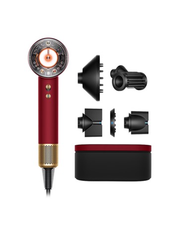 Dyson Supersonic Nural Red Velvet and Gold Lisci e Mossi