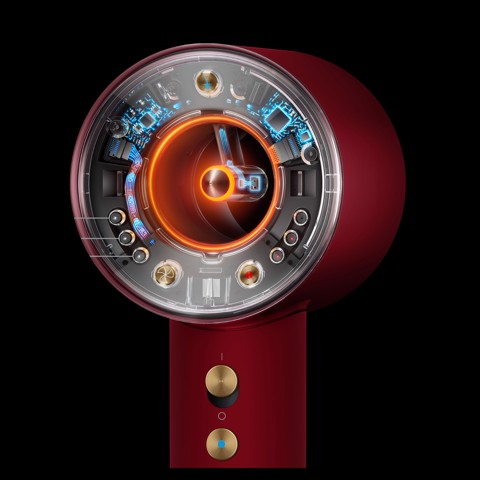 Dyson Supersonic Nural Red Velvet and Gold Lisci e Mossi