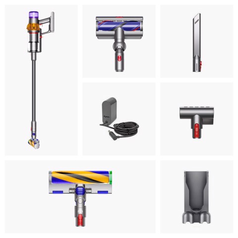 Dyson V15 Detect Absolute Aspirapolvere a bastone 2 in 1 Batteria Secco HEPA Senza sacchetto 0,77 L Acciaio inox