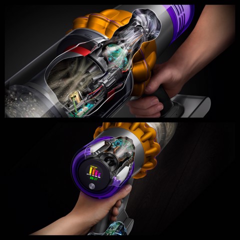 Dyson V15 Detect Absolute Aspirapolvere a bastone 2 in 1 Batteria Secco HEPA Senza sacchetto 0,77 L Acciaio inox